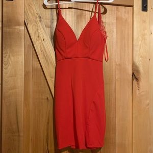 Formal red short dress